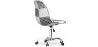Bureaustoel met wieltjes - Bureaustoel bekleed met patchwork - zwart-wit - Denisse image 7