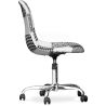 Bureaustoel met wieltjes - Bureaustoel bekleed met patchwork - zwart-wit - Denisse image 7