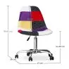 Bureaustoel op wielen - Bureaustoel - Gestoffeerd in patchwork - Tessa image 7