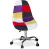 Bureaustoel op wielen - Bureaustoel - Gestoffeerd in patchwork - Tessa image 7