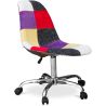 Bureaustoel op wielen - Bureaustoel - Gestoffeerd in patchwork - Tessa image 7