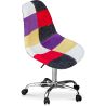Bureaustoel op wielen - Bureaustoel - Gestoffeerd in patchwork - Tessa image 7