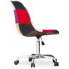 Bureaustoel op wielen - Bureaustoel - Gestoffeerd in patchwork - Tessa image 7