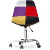 Bureaustoel op wielen - Bureaustoel - Gestoffeerd in patchwork - Tessa image 7