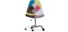 Bureaustoel met wieltjes - Bureaustoel - Gestoffeerd in patchwork - Simona image 7
