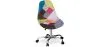 Bureaustoel met wieltjes - Bureaustoel - Gestoffeerd in patchwork - Simona image 7