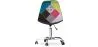 Bureaustoel met wieltjes - Bureaustoel - Gestoffeerd in patchwork - Simona image 7