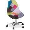 Bureaustoel met wieltjes - Bureaustoel - Gestoffeerd in patchwork - Simona image 7