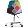 Bureaustoel met wieltjes - Bureaustoel - Gestoffeerd in patchwork - Simona image 7