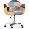 Bureaustoel met armleuningen - Bureaustoel met wielen - Gestoffeerd in patchwork - Patty image 7