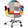 Bureaustoel met armleuningen - Bureaustoel met wielen - Gestoffeerd in patchwork - Patty image 7