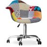Bureaustoel met armleuningen - Bureaustoel met wielen - Gestoffeerd in patchwork - Patty image 7