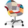 Bureaustoel met armleuningen - Bureaustoel met wielen - Gestoffeerd in patchwork - Patty image 7