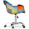 Bureaustoel met armleuningen - Bureaustoel met wielen - Gestoffeerd in patchwork - Patty image 7