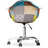 Bureaustoel met armleuningen - Bureaustoel met wielen - Gestoffeerd in patchwork - Patty image 7