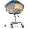 Bureaustoel met armleuningen - Bureaustoel met wielen - Gestoffeerd in patchwork - Patty image 7