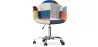 Bureaustoel met armleuningen - Bureaustoel met wielen - Gestoffeerd in patchwork - Pixi image 7