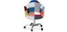 Bureaustoel met armleuningen - Bureaustoel met wielen - Gestoffeerd in patchwork - Pixi image 7