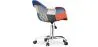 Bureaustoel met armleuningen - Bureaustoel met wielen - Gestoffeerd in patchwork - Pixi image 7