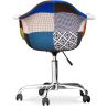 Bureaustoel met armleuningen - Bureaustoel met wielen - Gestoffeerd in patchwork - Pixi image 7