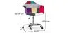 Bureaustoel met armleuningen - Bureaustoel met wielen - Gestoffeerd in patchwork - Ray image 7