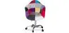Bureaustoel met armleuningen - Bureaustoel met wielen - Gestoffeerd in patchwork - Ray image 7
