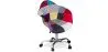 Bureaustoel met armleuningen - Bureaustoel met wielen - Gestoffeerd in patchwork - Ray image 7