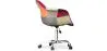 Bureaustoel met armleuningen - Bureaustoel met wielen - Gestoffeerd in patchwork - Ray image 7