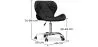 Bureaustoel met wielen - Bureaudraaistoel - Kunstleer bekleed - Wito image 7
