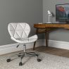 Bureaustoel met wielen - Bureaudraaistoel - Kunstleer bekleed - Wito image 7