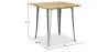 Vierkante Eettafel - Industrieel Ontwerp - Industrieel Ontwerp - Hout en Metaal - Stylix image 7