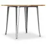 Vierkante Eettafel - Industrieel Ontwerp - Industrieel Ontwerp - Hout en Metaal - Stylix image 7