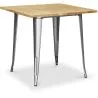 Vierkante Eettafel - Industrieel Ontwerp - Industrieel Ontwerp - Hout en Metaal - Stylix image 7