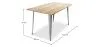 Rechthoekige eettafel - Industrieel ontwerp - Hout - Troy image 7
