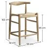 Boho Bali Design Houten Kruk - 65cm - Elb image 7