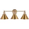 Gouden wandlamp - Vintage design - 3 bollen - Remir image 7