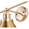 Gouden wandlamp - Vintage design - 3 bollen - Remir image 7