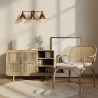 Gouden wandlamp - Vintage design - 3 bollen - Remir image 7