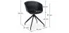 Bureaustoel met Armleuningen - Zwart Design Bureaustoel - Joan image 7