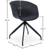 Bureaustoel met Armleuningen - Zwarte Design Bureaustoel - Jodie image 7
