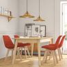 Met stof beklede eetkamerstoel - Scandinavische stijl - Denisse image 7