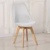 Met stof beklede eetkamerstoel - Scandinavische stijl - Denisse image 7