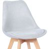 Met stof beklede eetkamerstoel - Scandinavische stijl - Denisse image 7