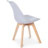Met stof beklede eetkamerstoel - Scandinavische stijl - Denisse image 7