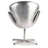 Fauteuil met armleggers - Aviator Stijl - Bekleed in Leder - Via image 7