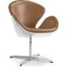 Fauteuil met armleggers - Aviator Stijl - Bekleed in Leder - Via image 7