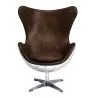 Fauteuil met Armleggers - Aviator Stijl - Leder en Metaal - Cocoon image 7