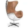 Design Fauteuil met Armleggers - Ei Ontwerp - Leer en Metaal - Cocoon image 7