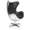 Design Fauteuil met Armleggers - Ei Ontwerp - Leer en Metaal - Cocoon image 7