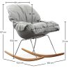 Gestoffeerde schommelstoel - Scandinavisch design - Ruma image 7